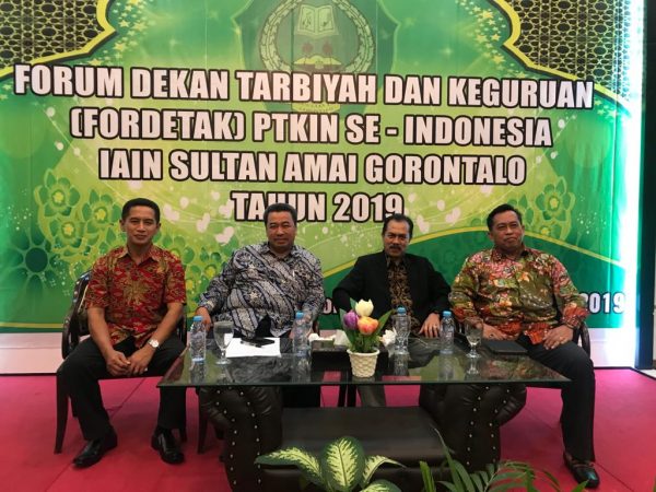 Forum Dekan Tarbiyah dan Keguruan (Fordetak) PTKIN se Indonesia berlangsung di Gorontalo (Foto: Mj/zonatimes.com)