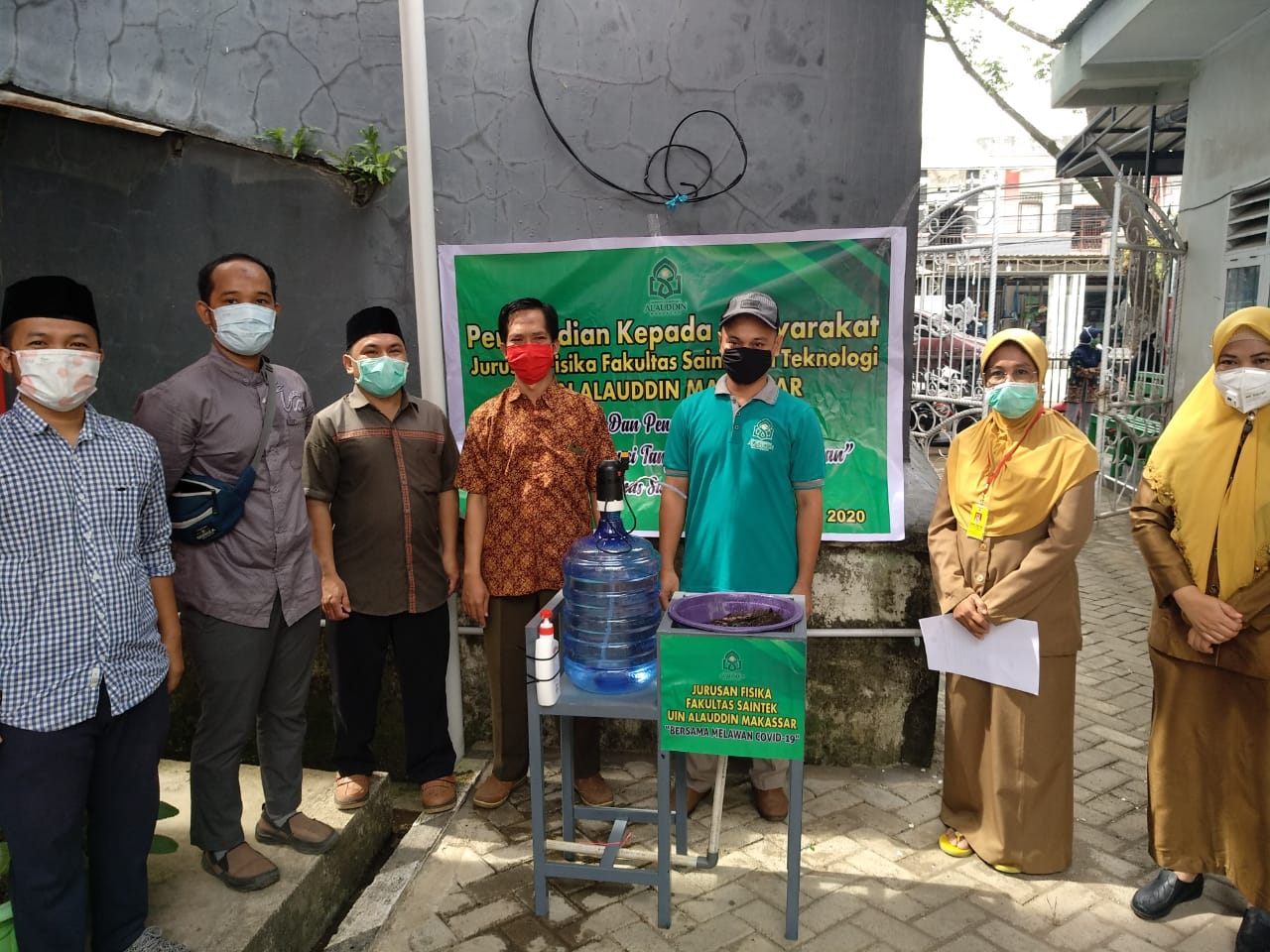 Tim Dosen UIN Alauddin Ciptakan Alat Pencuci Tangan Bersensor (Foto:Ist)