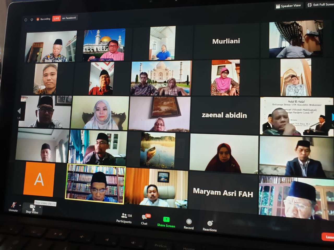 Halal Bihalal FAH UIN Alauddin digelar lewat Virtual