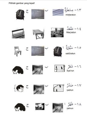Latihan Kosa Kata Bahasa Arab