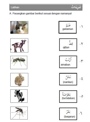 Nama nama haiwan bahasa arab