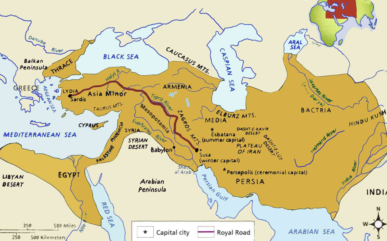 Negara yang Dulunya Masuk dalam Wilayah Persia