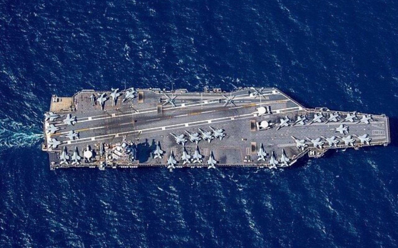 Amerika Serikat Kirim Kapal Perang Terbesar ke Israel